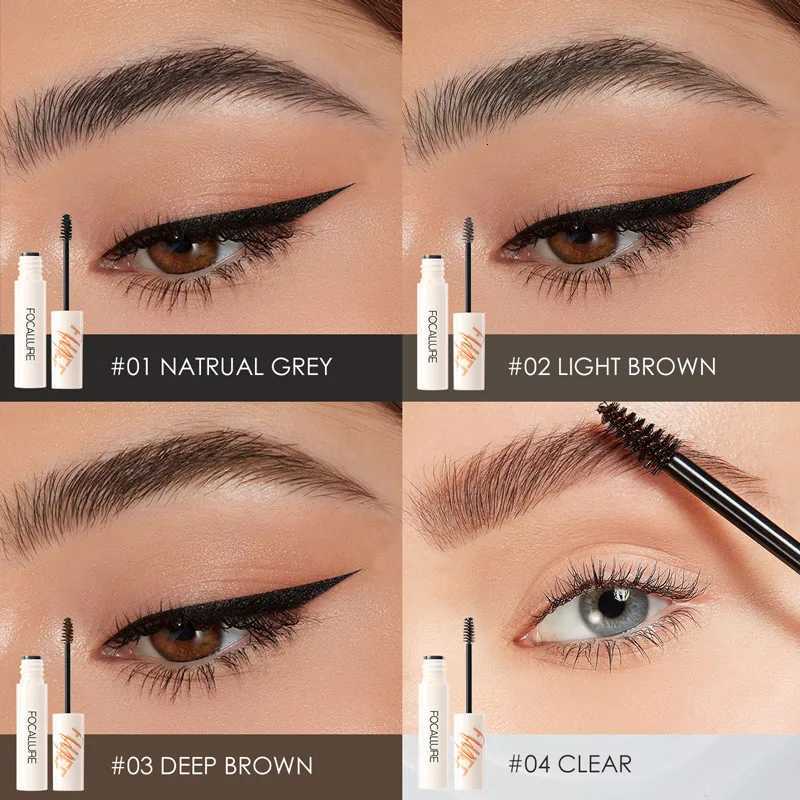 FOCALLURE Eyebrow Styling Gel Brows Wax Sculpt Soap Clear Brown Gray Waterproof Long-Lasting 3D Feathery Wild Brow Style Makeup W250807
