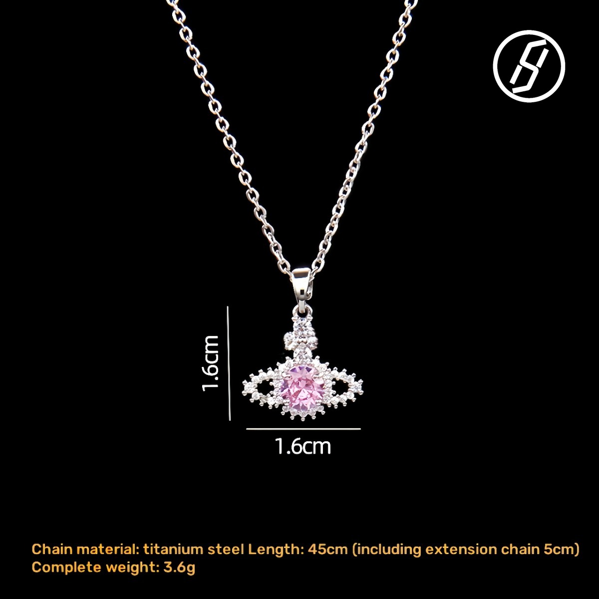Designer Necklace Fashion Pearl Pin Womens Micro Safe Light Luxury Fashionable Bracelet Handmade For Women Saturn's Ring Necklace
