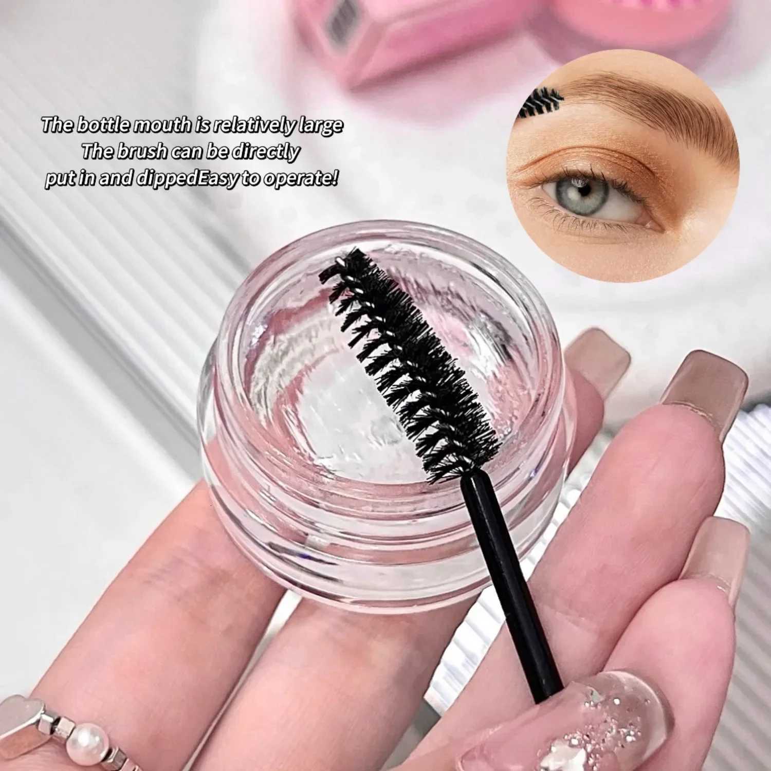 Transparent Wild Eyebrow Styling Gel Eyebrow Shaping Film Cream Waterproof Eyebrow Gel Soap Wax With Brush Setting Eye Makeup W250807