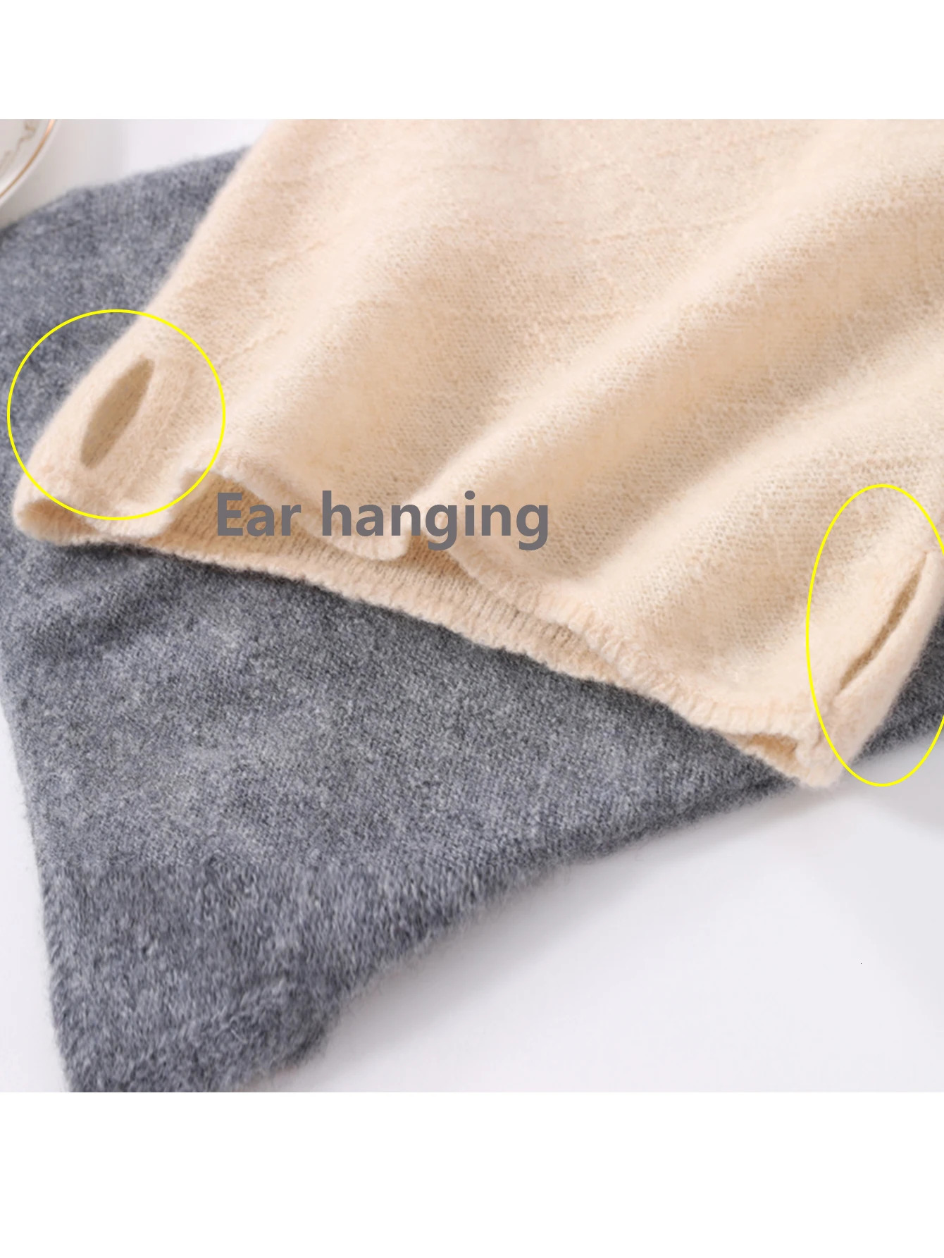 100% Pure Wool Ring Scarf Hollow Out Neckerchief Women Knitted Cashmere Headband Female Neck Warmer Soft Collar 250806