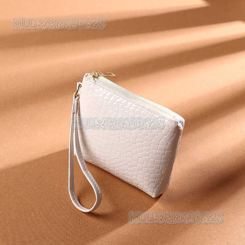 Zero Wallet Womens 2021 Alligator Mini Zipper Card Coin Purse Bag Pu Solid Hand Bag H250806