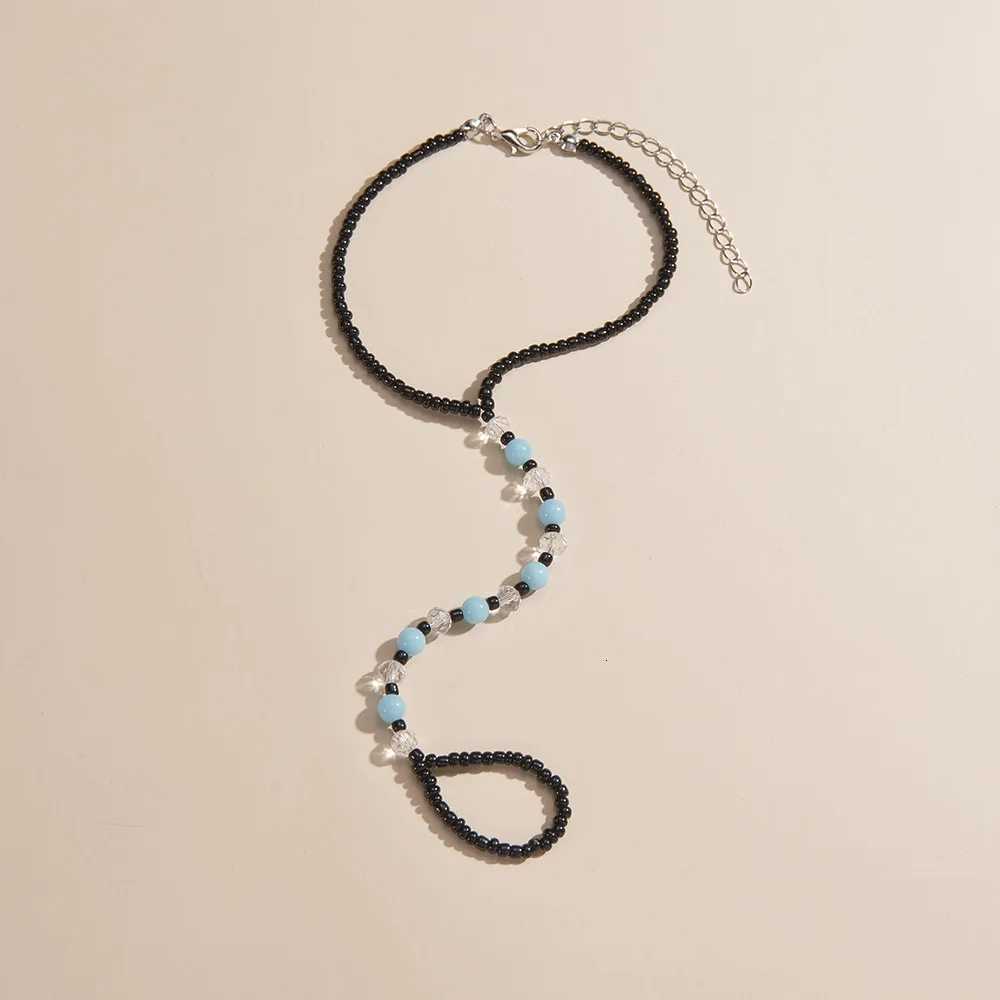 New Summer Glow In The Dark Beaded Toe Ring Anklet Adjustable Bohemian Braided Foot Jewelry Vacation Accessories For Women Y250805