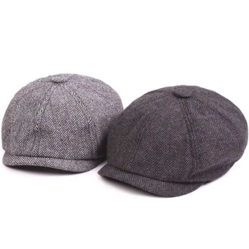 Vintage Cotton Cs for Men Women Summer Autumn Hat Flat Ivy Gatsbay Berets Irish Outdoor Cabbie Beret Painter Hat Casual Wear XJ250807