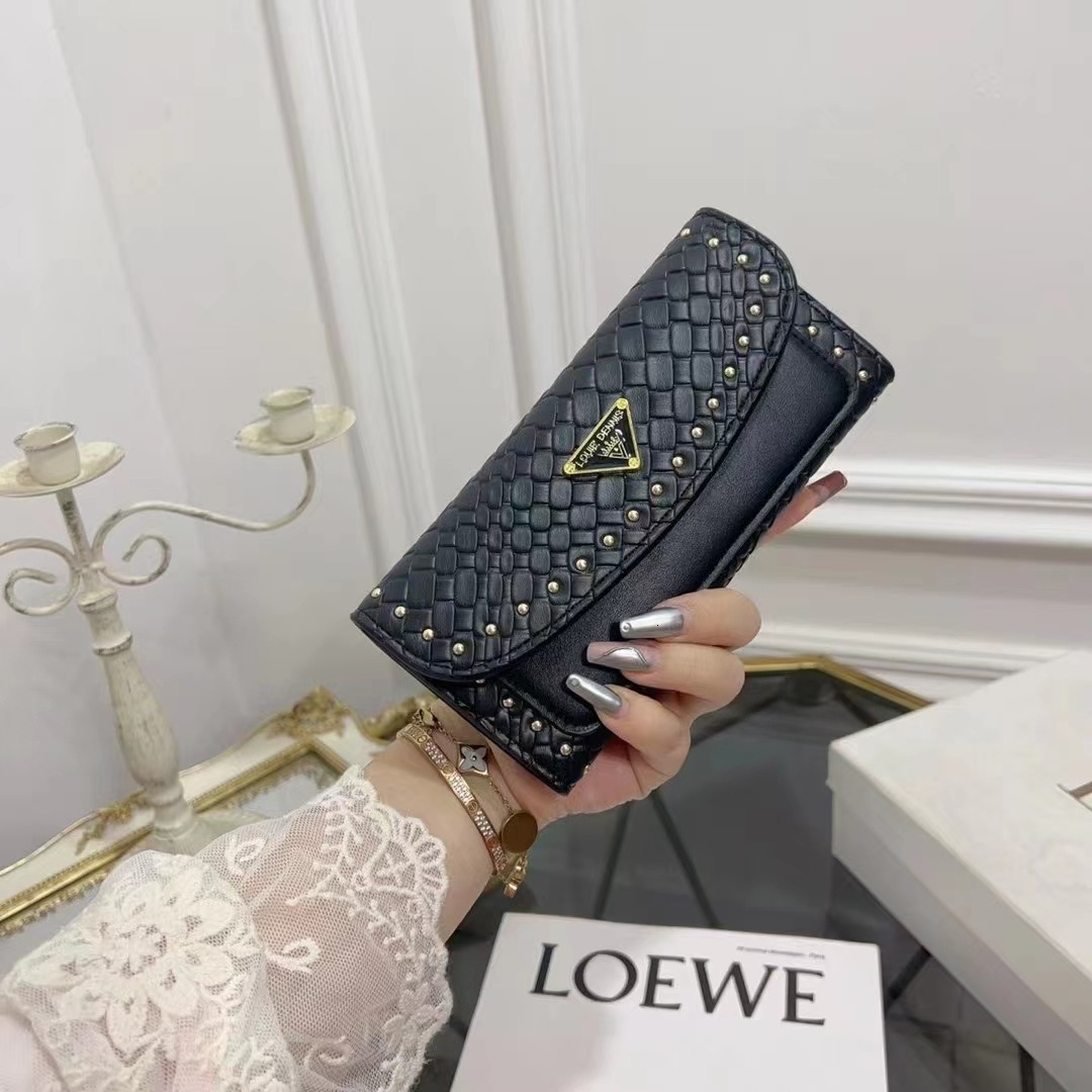 New Women's Long Soft Leather Wallet Free Shipping Designer Luxury Fashion Card Holder Simple Large Capacity Handbag Casual Phone Bag