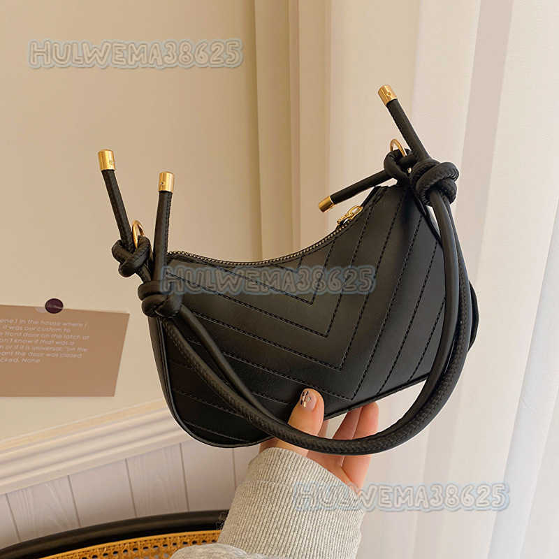 Trendy Fashion Solid Color Versatile Single Shoulder Underarm Bag 2024 Spring New Style Chic Crossbody Small Square Bag H250806