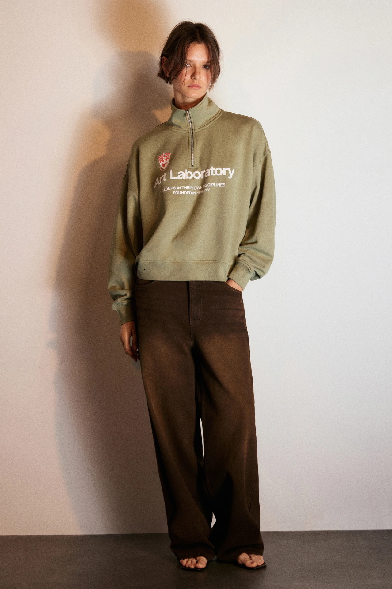 Free Shipping Designer Hoodie 2025 New Women's Stand Up Collar Sportswear Autumn And Winter Loose Half Zipper Long Sleeved Pullover Women's 