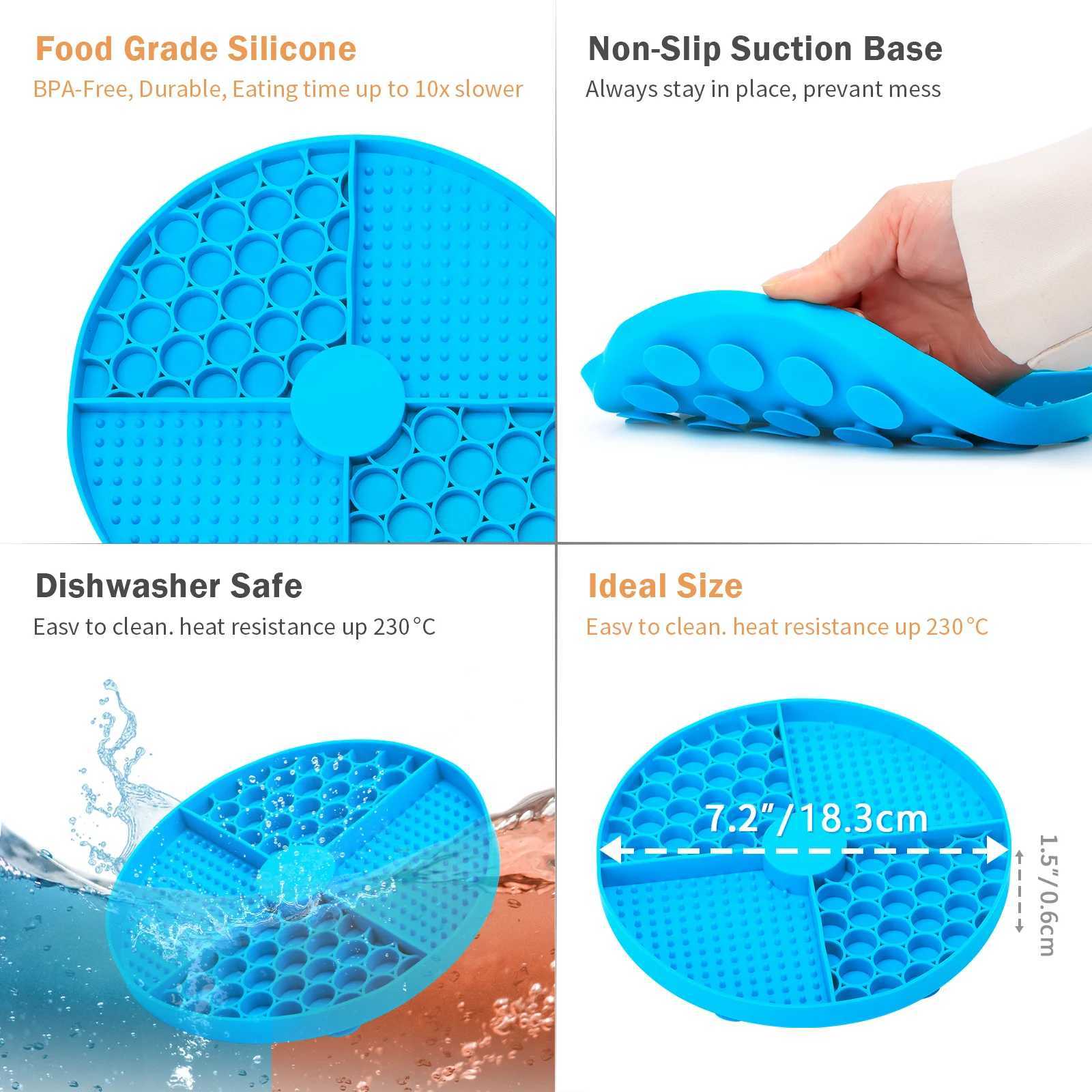 Bangp Licking Mat for Dogs and Cats Dog Slow FeedersBoredom Anxiety Reduction Heavy Duty Mat Dog Treat Mat with Unique Q Y250806