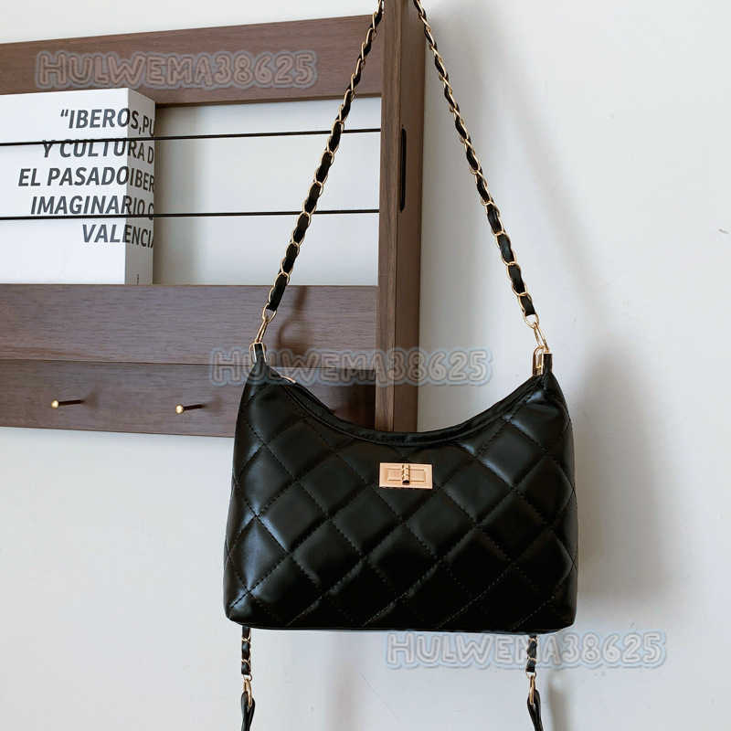 Niche Design Quilted Chain Shoulder Underarm Tote Bag 2024 New Trend High-quality Commuter Crossbody Bag H250806