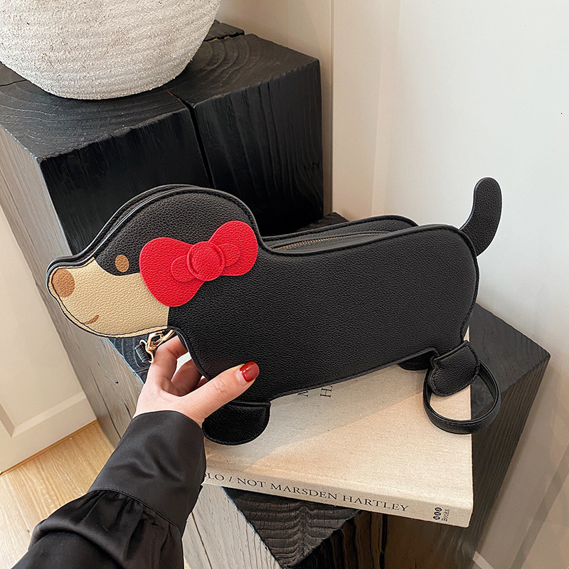 Free shipping designer 2025 New Large Capacity Irregular Bag Cartoon Quirky Girl Shoulder Bag Cute Puppy Shape Crossbody Bag