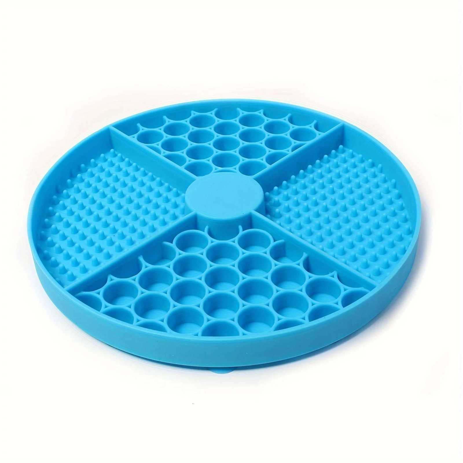 Dog Feeding Mat Silicone Cat Slow Feeder Bowls with Suction Cup Slow Feeding Pad Dog Licking Pad Anxiety-relieving Utensils Y250806