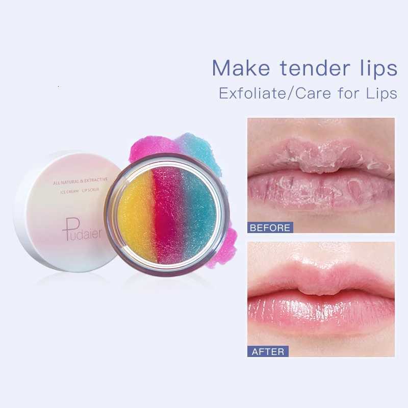 Pudaier lip scrub moisturizing lip mask exfoliating mild moisturizing care lip balmXJ250807