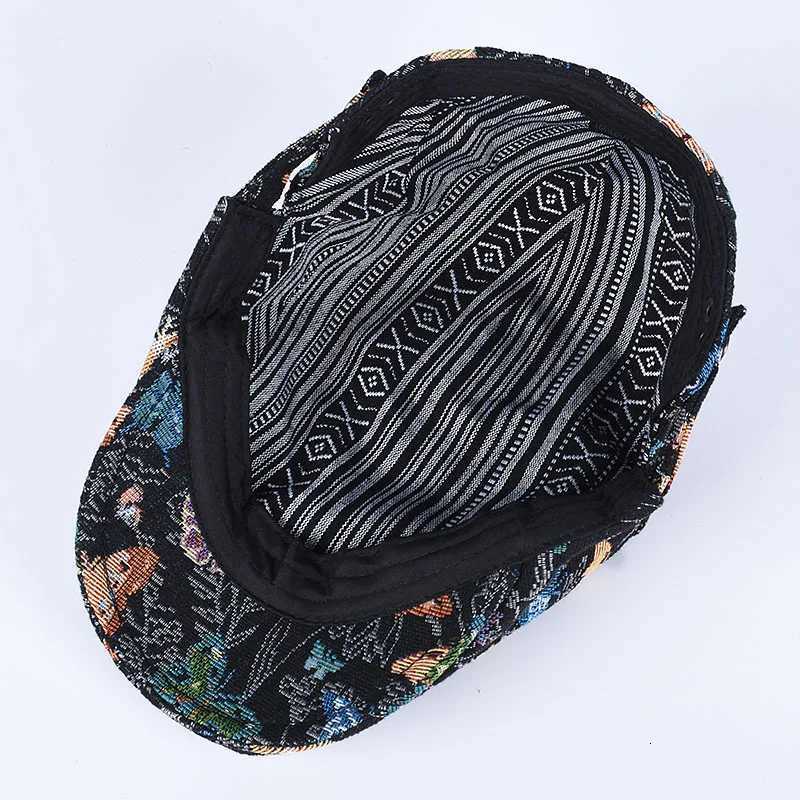 2025 Peaky Blinders Korea Beret Women Vintage Butterfly Embroidery Flat Berets C Ivy Hat Men Cotton Black Newsboy Cs Hip Hop XJ250807