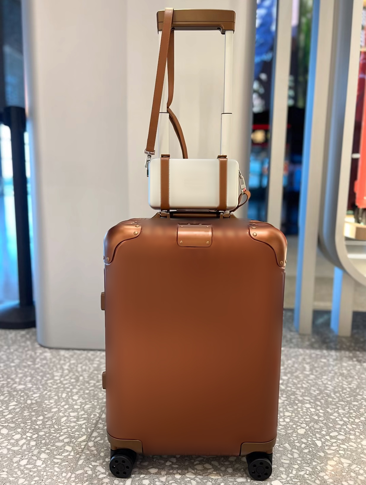 New rinn0 Mercury Grey Mars Orange Blue Copper Metal Aluminum Magnesium Alloy Trolley Case Aluminum Frame Business Luggage