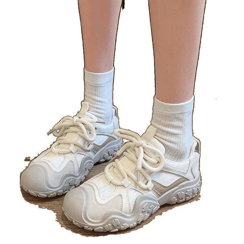 Designer Women's Sports Shoes 2025 New Multi functional Running Shoes Breathable Dad Shoes