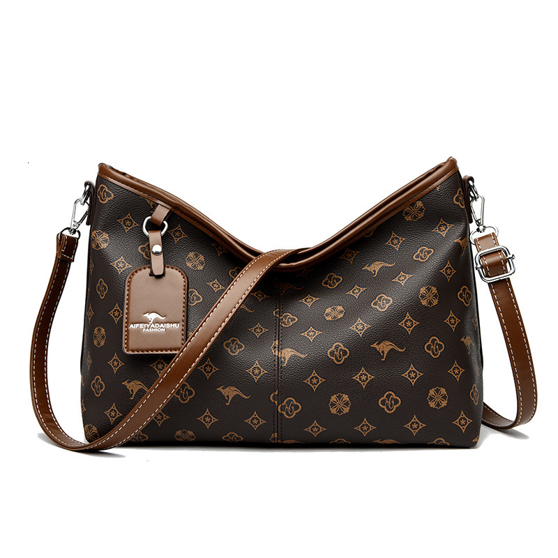 Free Shipping Designer Luxury Women's New Tote Bag European And American Retro Color-block Crossbody Shopping Bag Commuter Large Capacity Shoulde