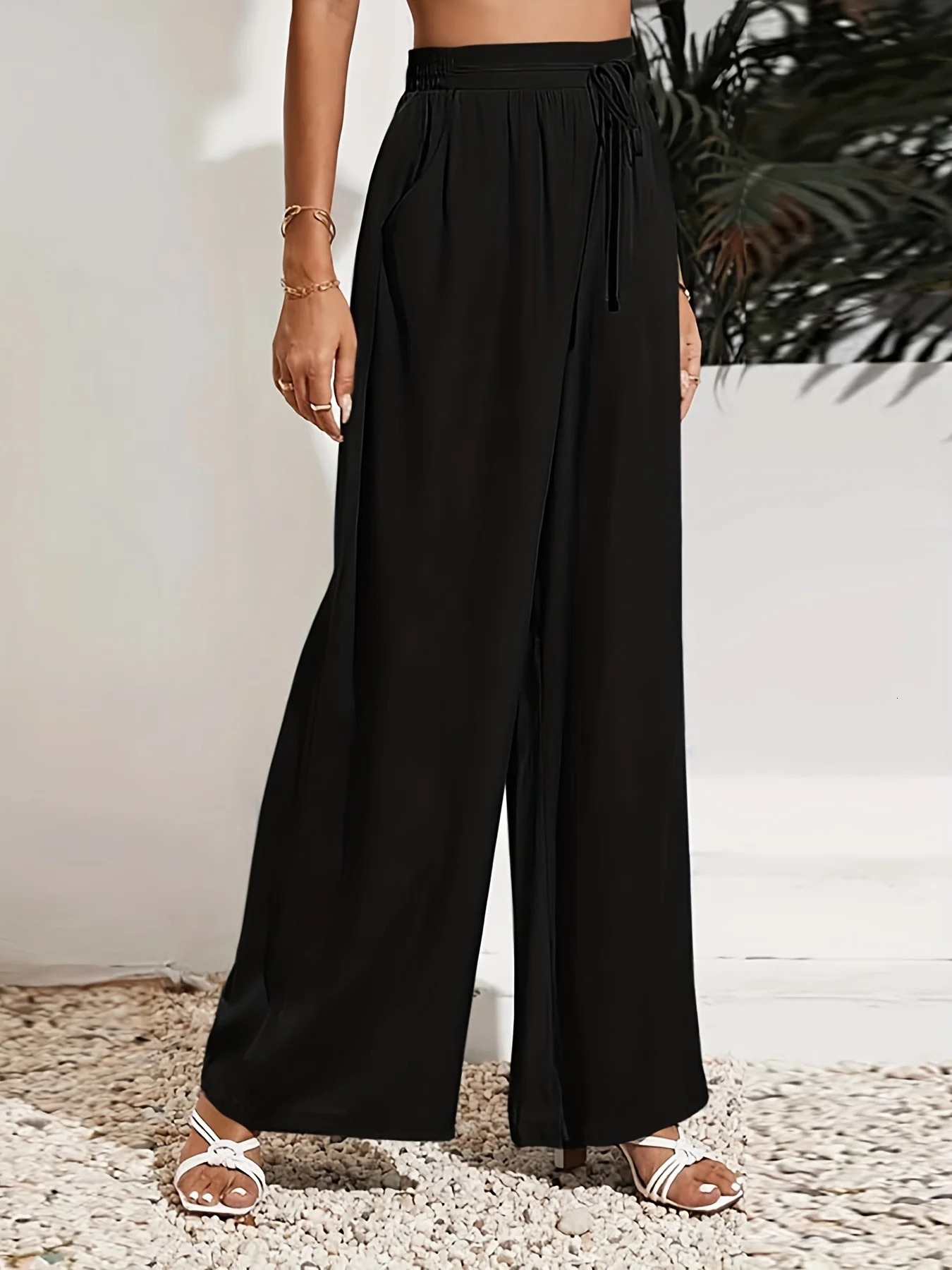 2023 Summer women plus size hip hop series style highstretch fashion n highwaisted straight pants 250805