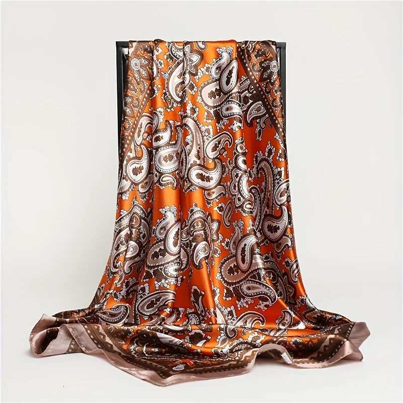 Silk Shawl Square Scarf for Women Satin Fashion Wraps Neckerchief or Blanket Female Hair Bands Ribbon Headband Bandana Pareo ddmycrazy
