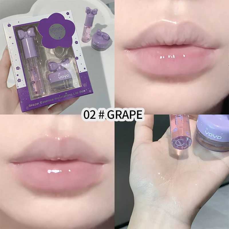 YPYP Zhencui Lip Care Set Moisturizing Water Light Jelly Day and Night Thick Apply Female Lip Balm 3.8g+2.8mlXJ250807