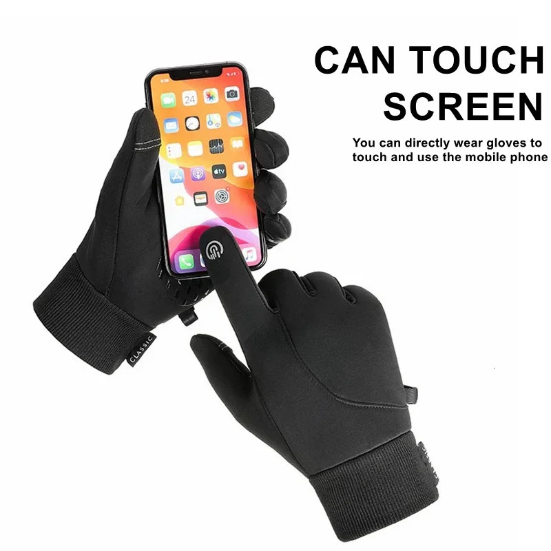 Waterproof Cycling Gloves Winter Touch Screen Bicycle Outdoor Scooter Windproof Riding Motorcycle Ski Warm Bike 250729