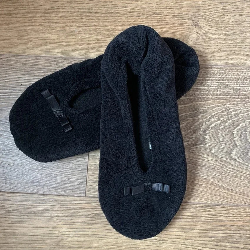 Home Slipper Women Winter Warm Indoor Floor Shoes Flat Fluffy Lazy Female Black house Ballerina Slipper Socks dancing Flipflop 250805