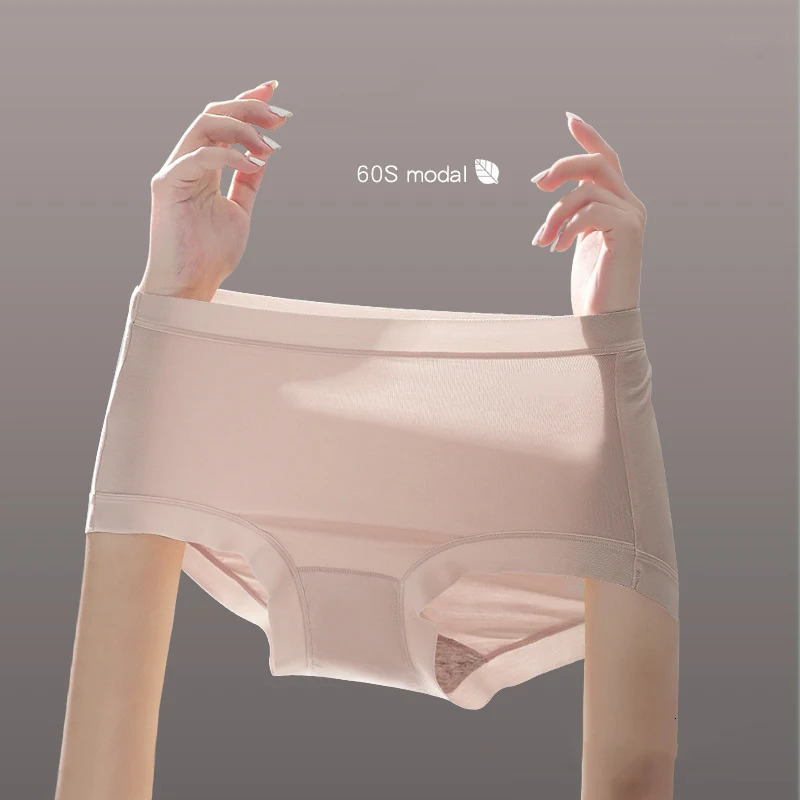 4PCSWomens Seamless Breathable Invisible MidRise Modal Knitted Panties Underwear Intimates Lingerie for Comfort and Daily Wea 250807