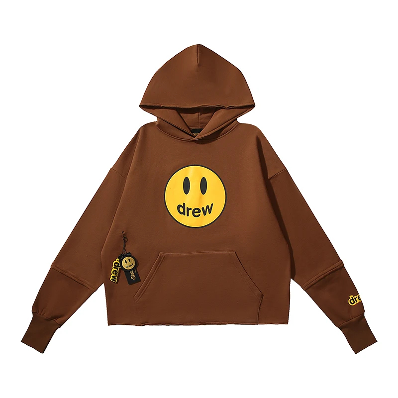 Drew House Hoodies Multicolored face Streetwear Hoodie Women Men Hip Hop Pullover Sweatshirt Unisex Couple Casual Hoodies