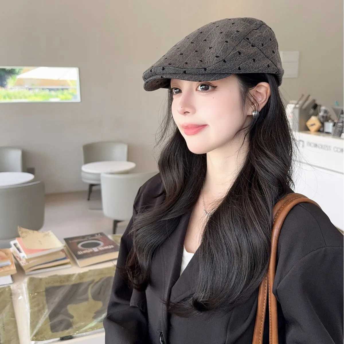 Berets C for Women Spring Autumn Octagonal C Vintage Beret Hat Adjustable Ivy Flat C for Men and Women Berets XJ250807