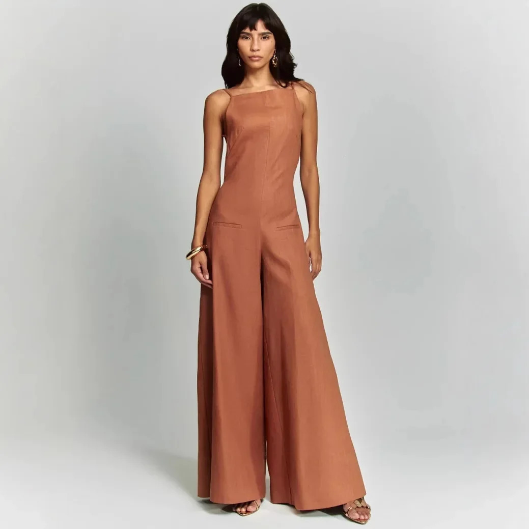 Slimming High Waist Wide Leg Pants Womens Jumpsuit Fashionable Versatile Girl Spring Summer Arrival AE Stock 250807