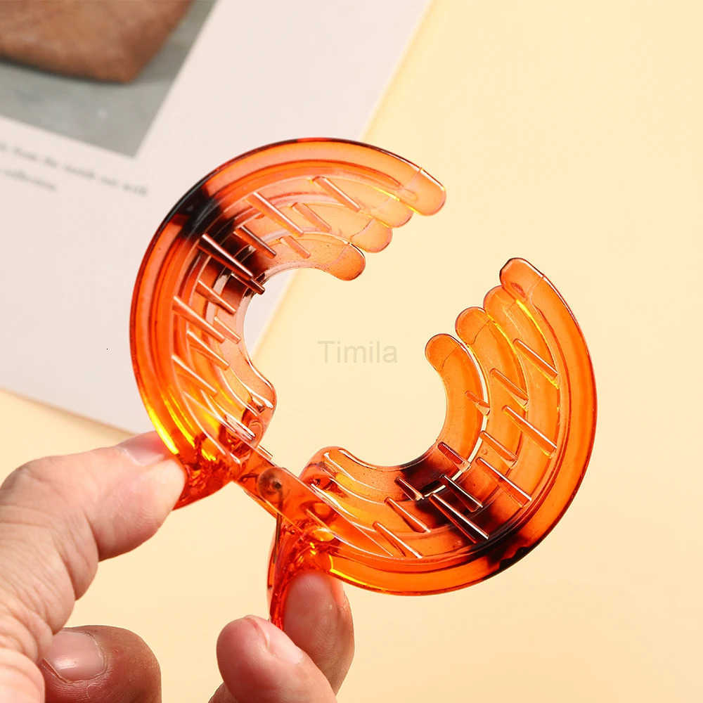 Korean Hair Claw For Women Hairpins Ponytail Holder Hairgrips Ball Head Bun Expanding Hair Clip Combs Hair Accessories Headdress U250807
