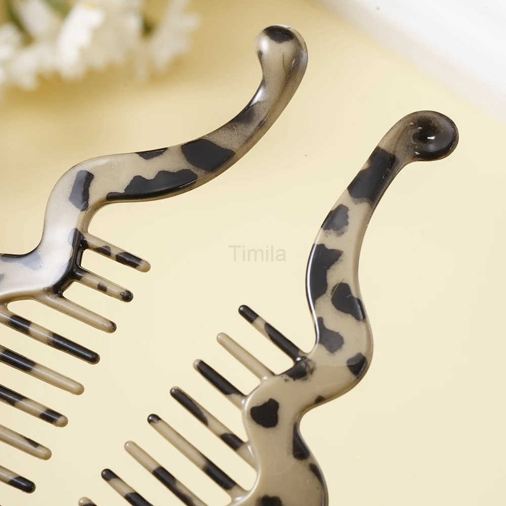 Leopard Fish Shaped Hairpin Twist Ponytail Banana Hair Clips Comb Clamp Girl Hair Accessories Barrettes Headwear Hairgrips U250807