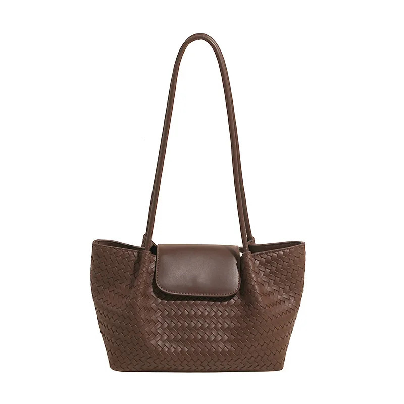 Summer Quilted Shoulder Bag for Women PU Leather Lightweight Crossbody Vintage Tote Commute Travel Essentials 250807
