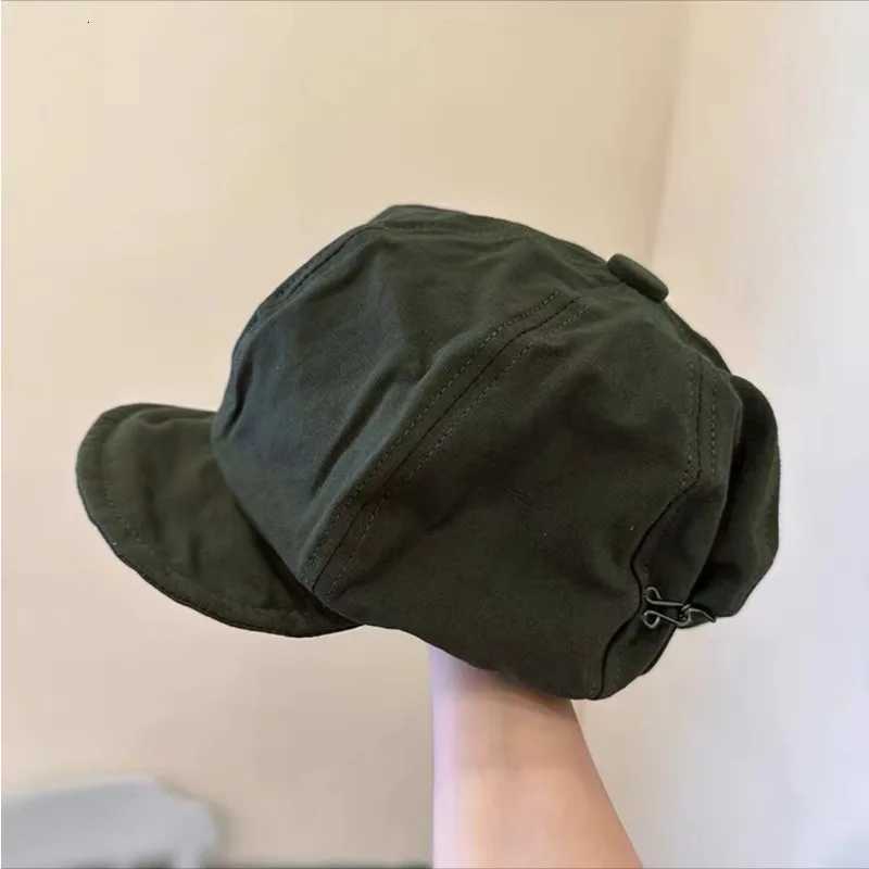 Harajuku Retro Style Oversized Berets Cs for Women in 2024 Spring Summer Fashion Versatile Casual Short-brimmed Newsboy Hats XJ250807