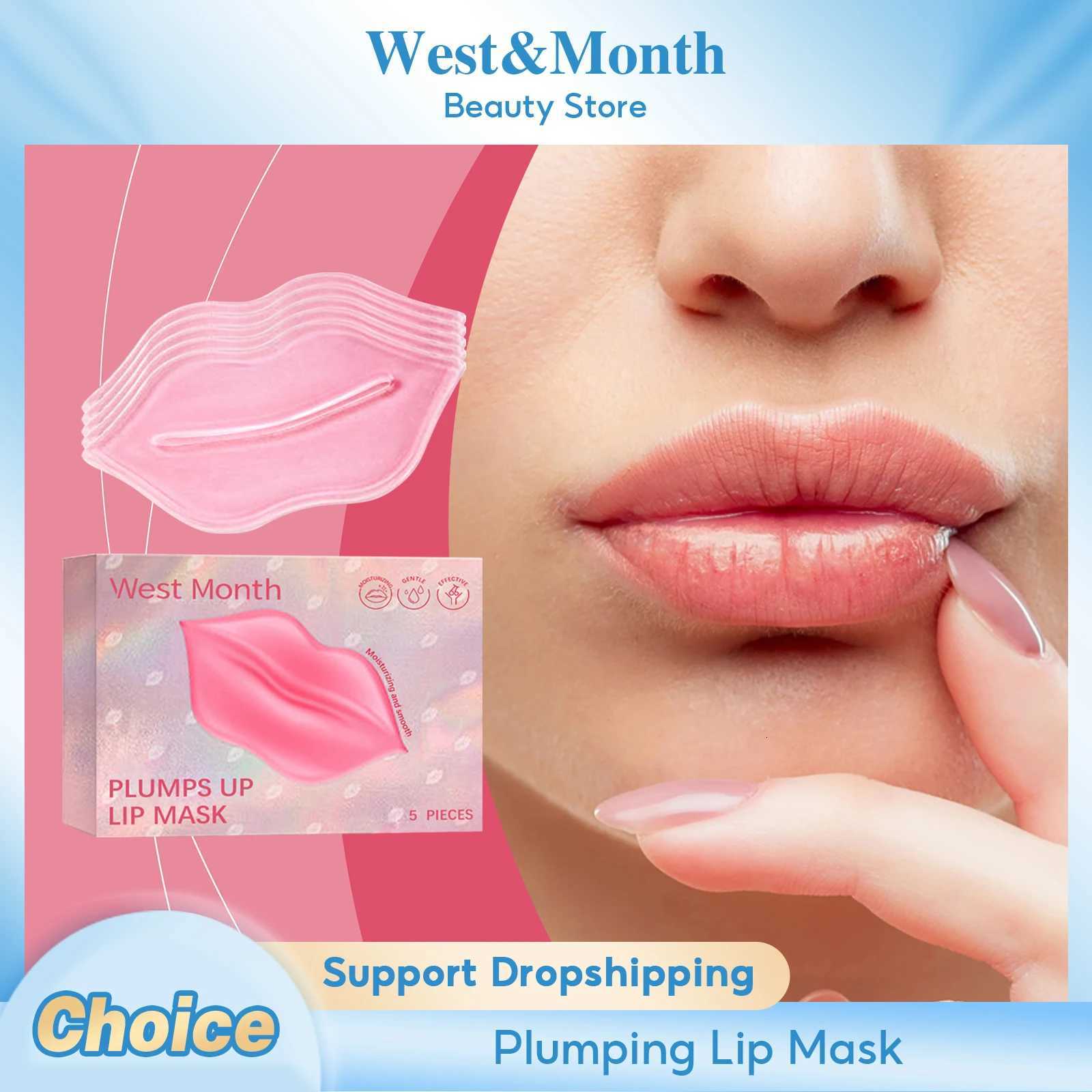 Lip Moisturizer Mask Plumping Softening Improve Dryness Fade Fine Lines Reduce Cracked Brightening Nourishing Smoothing Lip MaskXJ250807