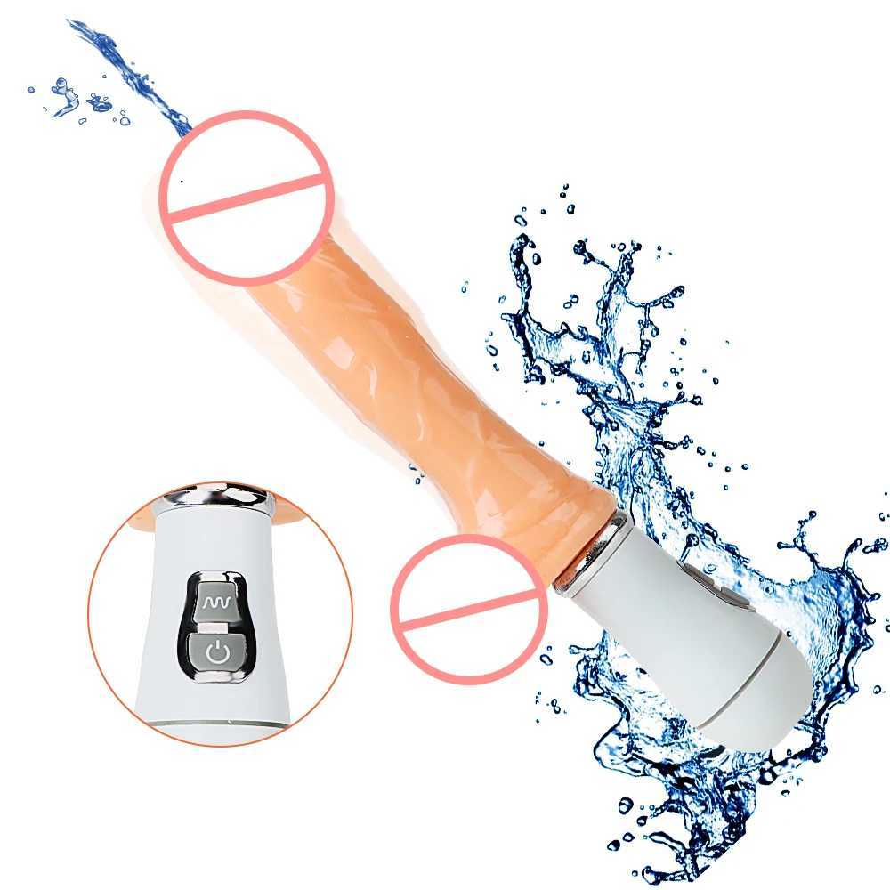 12 Mode Realistic Squirting Dildo Ejaculating Cock Sex Toys for Women Vibrating Penis Adult Products W250807