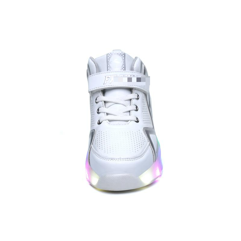 Children Glowing Sneakers Kids Roller Inline Skate Shoes with one Wheels Girls Boys Led Light up shoe