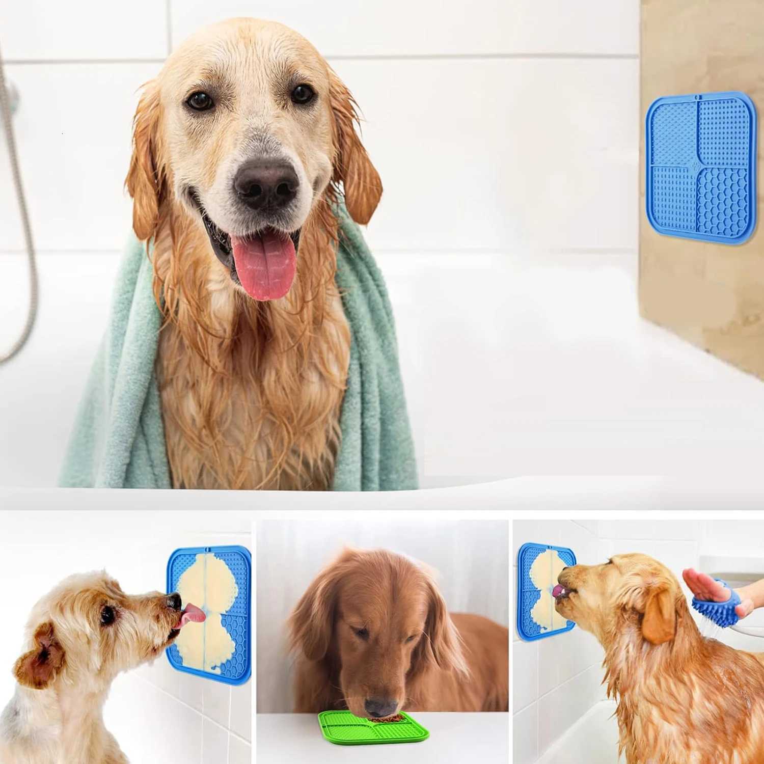 Pet Placemat Dog Lick Mats Cat Slow Feeding Mat Cats Dogs Grooming and Training Feeding Supplies Silicone Eating Slowly Food Pad Y250806