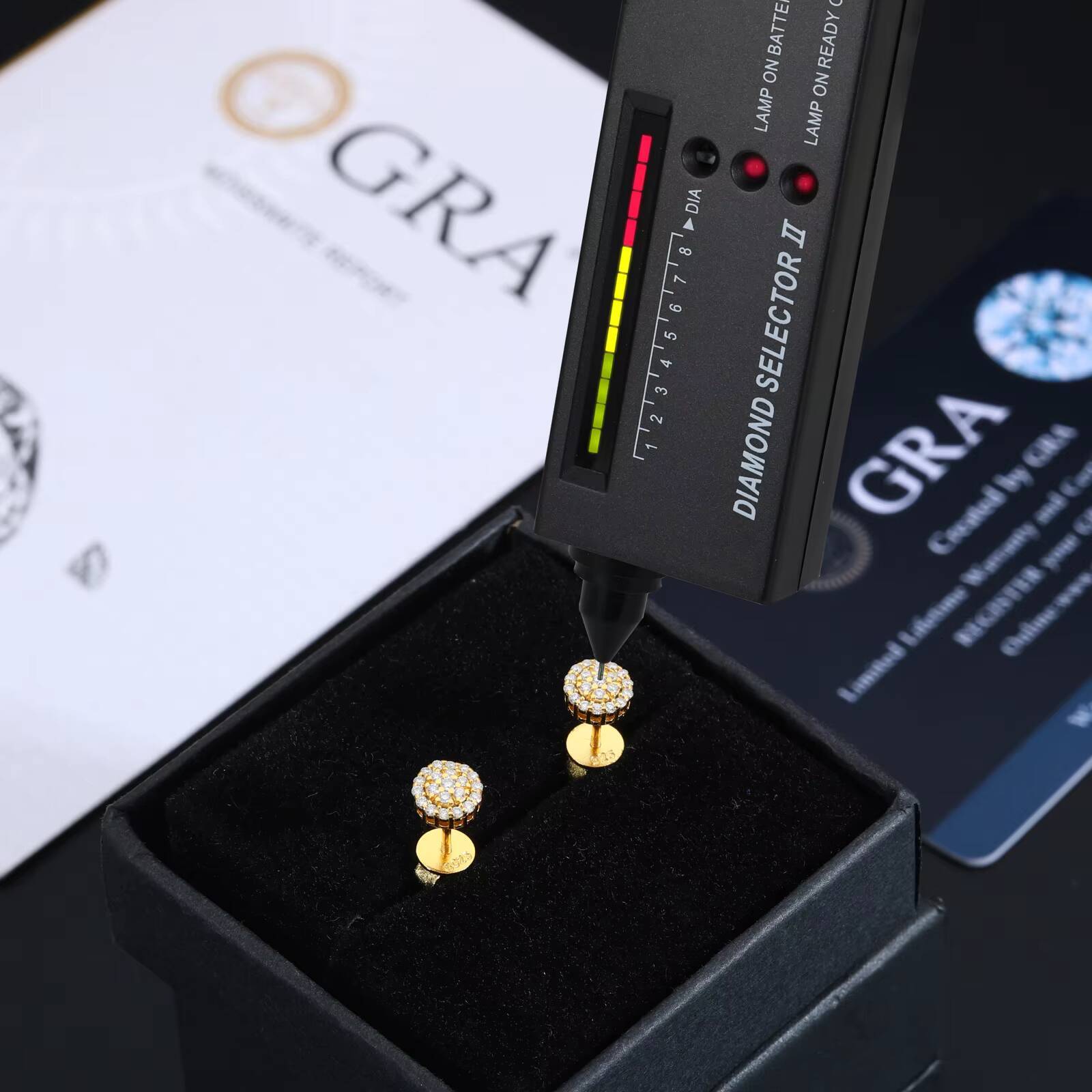 Fashion Jewelry Hip Hop 925 Sterling Silver Iced Out VVS Moissanite Screw Back Classic Round Stud Earring for Party