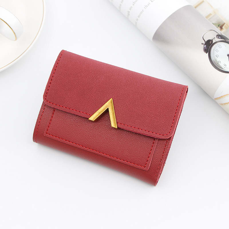 Designer's New Korean-style Short Wallet Mini Holder With Multiple Card Slots