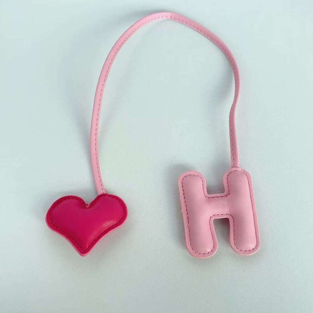 Creative Letter H Color-Block Basket Heart Bag Pendant Car Macaron Color Series