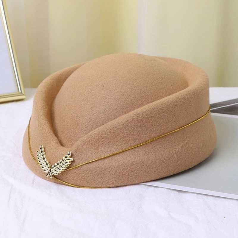 Beret Hat Cs Airline Steward Flight Attendant Vintage Look Hat Uniform Steward Pillbox Hat Teardrop Dropshipping XJ250807