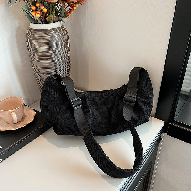 Single Shoulder Solid Color Crossbody Couple Style Large Capacity Gym Backpack Simple Women's Bag