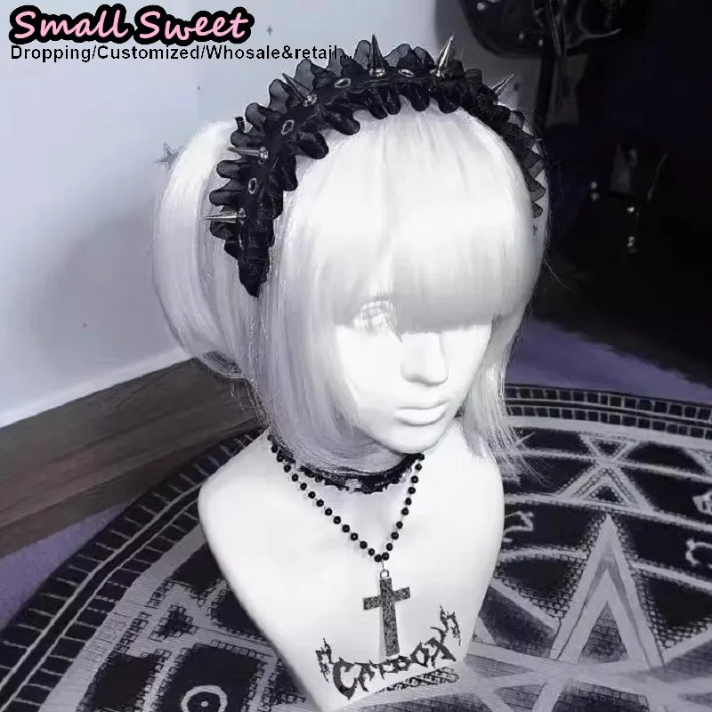 Women Steampunk Spike Cosplay PU Leather Headband Gothic Y2k Girl Leather Buckle Hair band Rock Headband Punk Hair Hoop Headband 250730