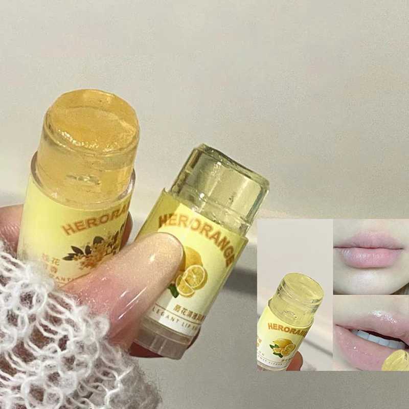 Cute Mini Moisturizing Fruit Lip Balm Fading Lip Lines Waterproof Lasting Clear Lip-Primer Plump Care Jelly Tinted Gloss StickXJ250807