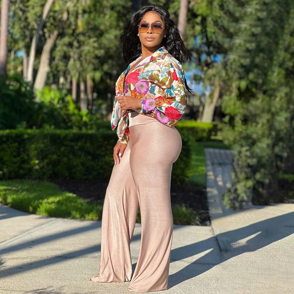 Women Silk Printed Casual Shirt Top Women Lantern Long Loose Blouse Female Clothes 250806