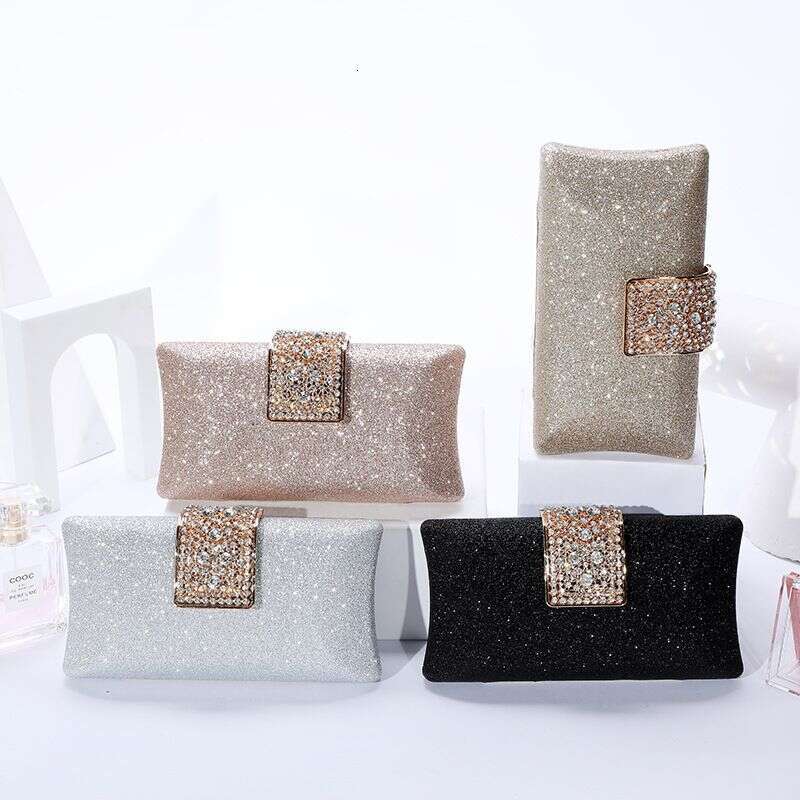 Banquet Temperament Celebrity Clutch Rhinestone Snap Wallet Dress Female Hand Evening Bag