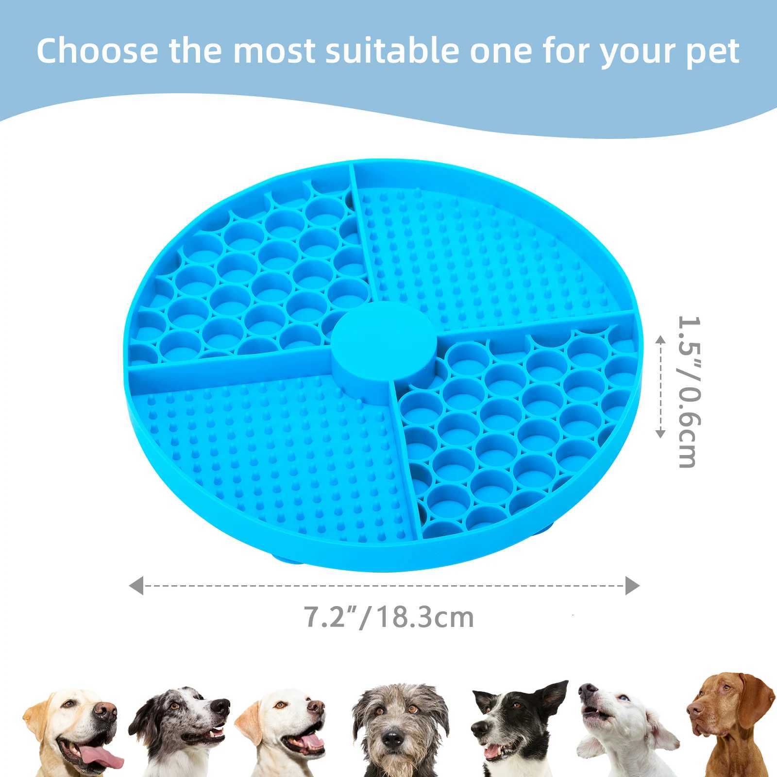 Bangp Licking Mat for Dogs and Cats Dog Slow FeedersBoredom Anxiety Reduction Heavy Duty Mat Dog Treat Mat with Unique Q Y250806
