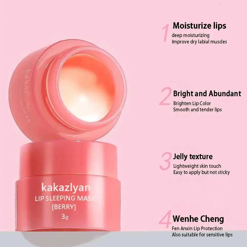 Jelly Lip Balm Fruite Fragrance Moisturizing Lip Gloss Mask Base Makeup Fades Lips Lines Anti-Cracking For Lip Care LipstickXJ250807