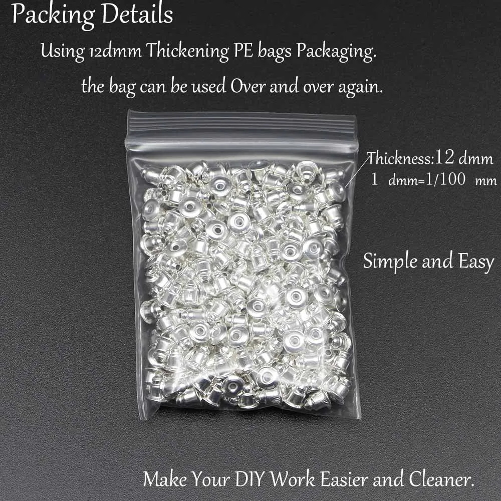 50200pcslot Earring Studs Backs Stopper Scrolls Ear Findings DIY Blocked caps Stoppers Accessories Supplies 250804