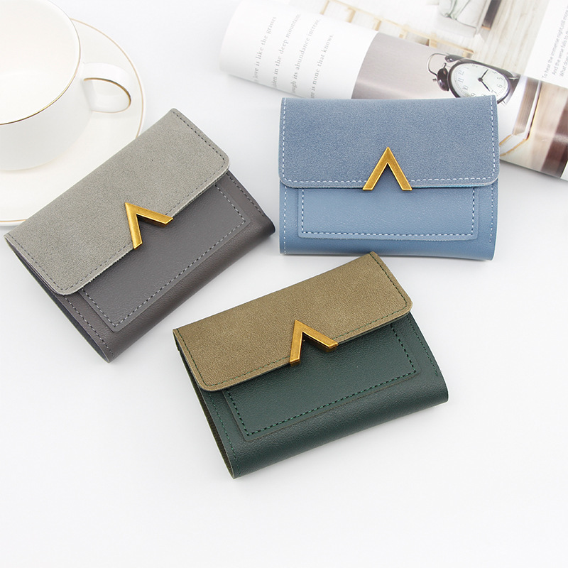 Designer's New Korean-style Short Wallet Mini Holder With Multiple Card Slots