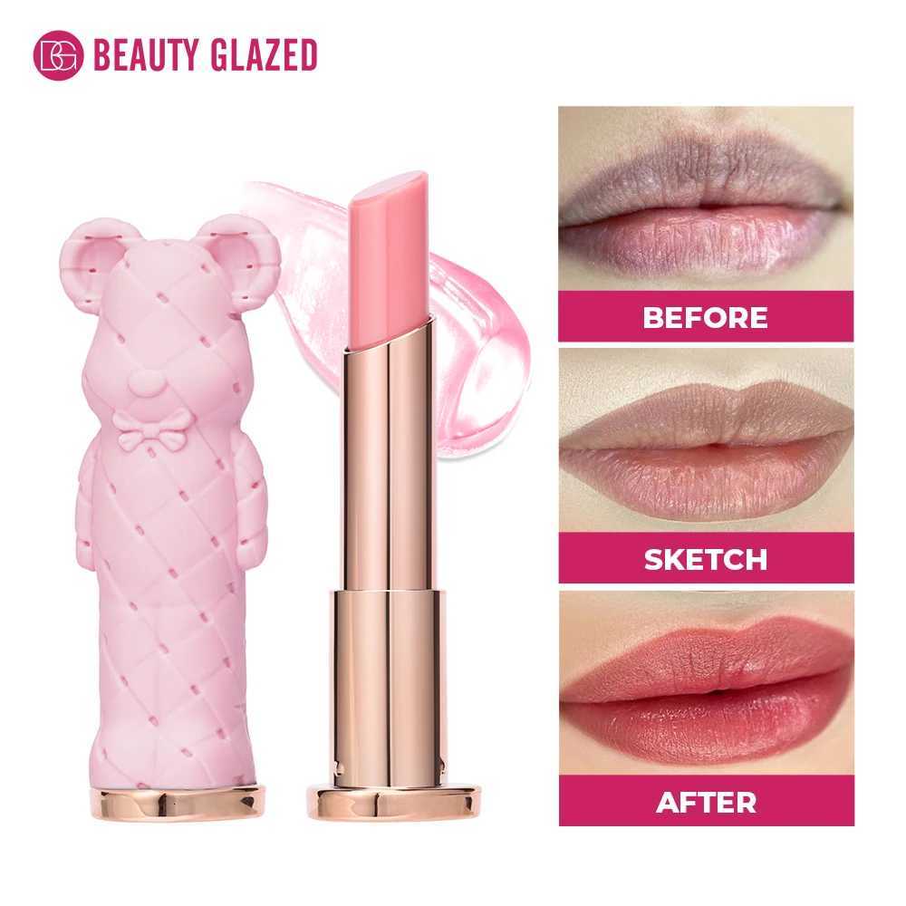 Beauty Glazed Bear Moisturizing LipstickColored Lip BalmNourishing Lip stickEasy To ColorWateryXJ250807